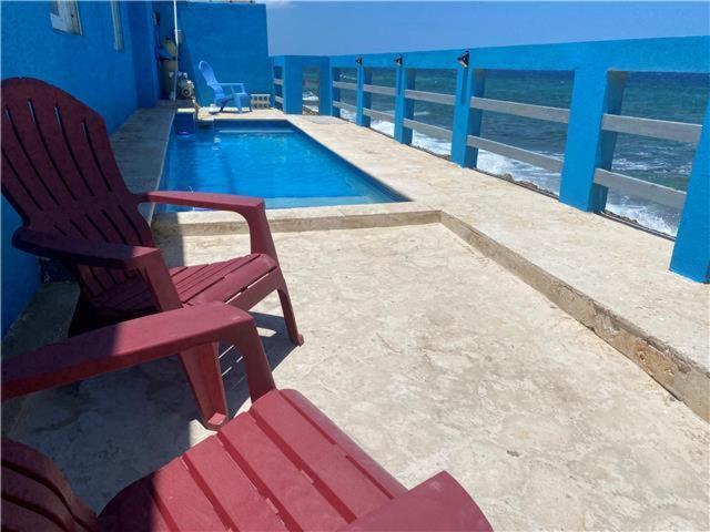 Casita Familiar Con Vista Al Mar Y Piscina Arecibo Exterior foto